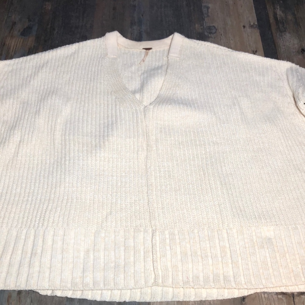 Free people shaker knit Oversized sweater
